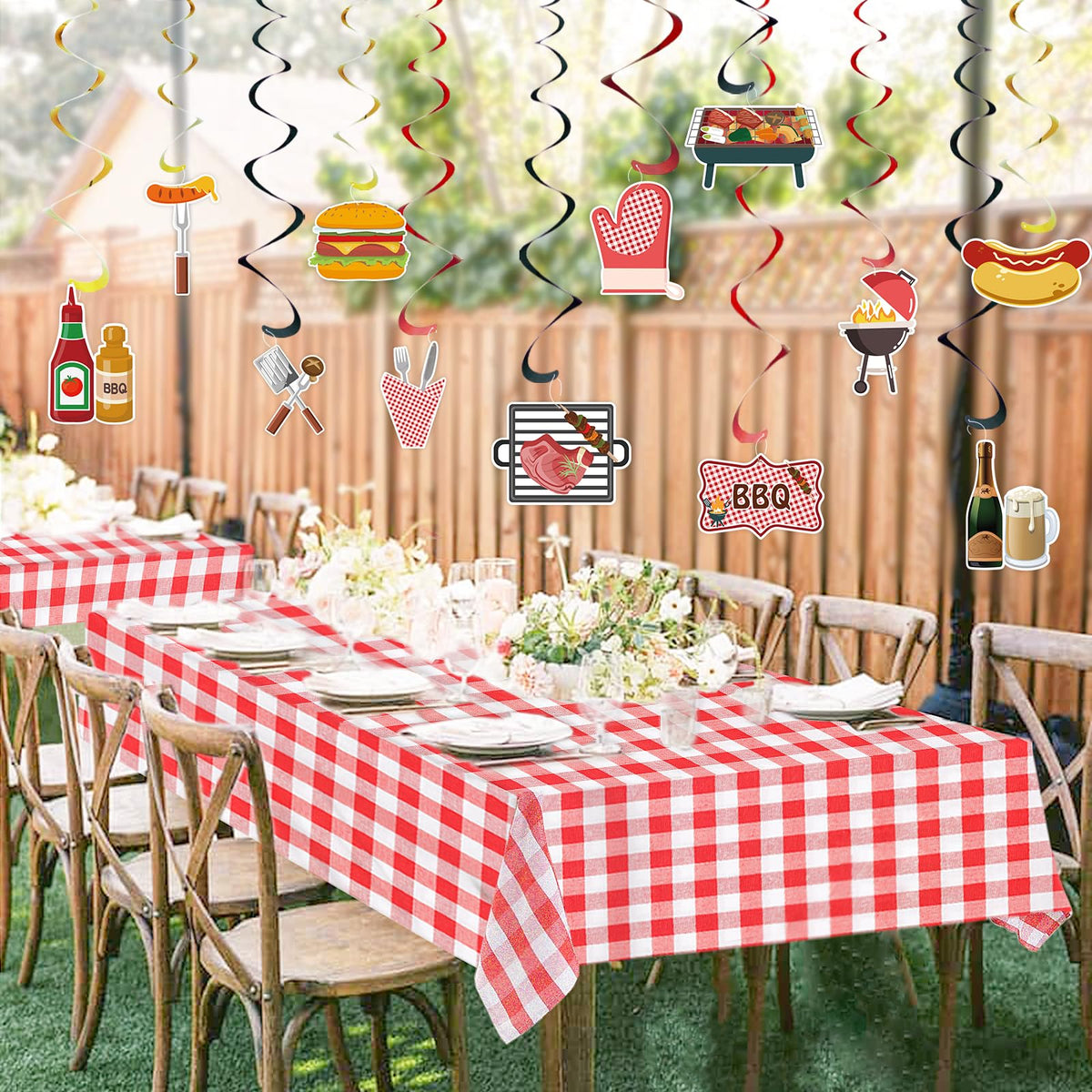 UNIIDECO bbq cutouts 12 patterns brighten walls and tables.