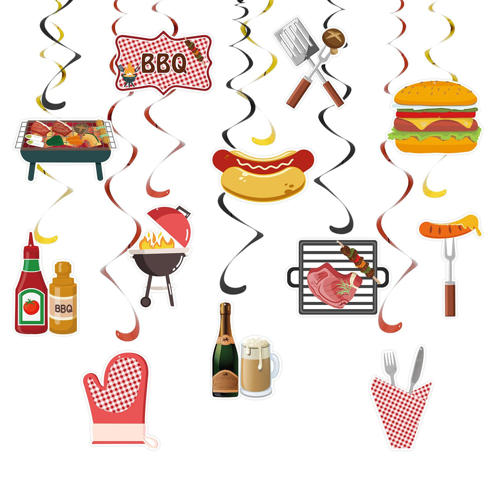 UNIIDECO bbq decor package enhances outdoor parties with colorful, coordinated visuals.