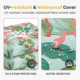 UNIKOME cushions with slip-resistant straps stay secured on chairs.