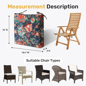 UNIKOME dense-foam chair pad delivers quick rebound and lasting comfort.