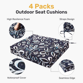 UNIKOME cushions with dense foam for supportive comfort and rebound.