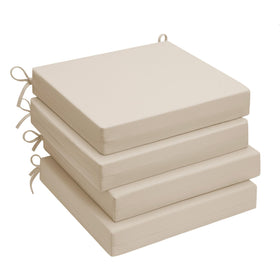 UNIKOME beige outdoor chair cushion, top view, for comfortable lounging