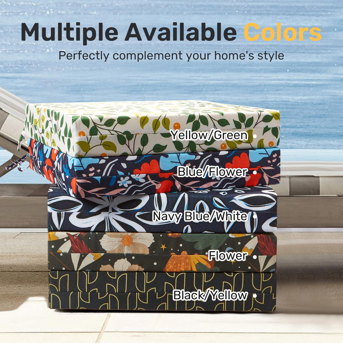 UNIKOME easy-clean cushions simplify maintenance after outdoor use