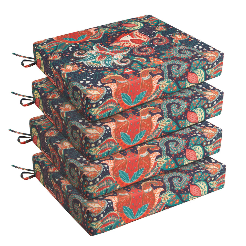 UNIKOME outdoor chair cushions pack-4 water-resistant for all-weather patio seating.