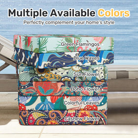 Pack of four cushions covers an entire patio seating area