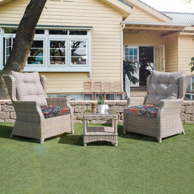 UNIKOME patio cushions 18-5x6x3 inches fit standard chairs.