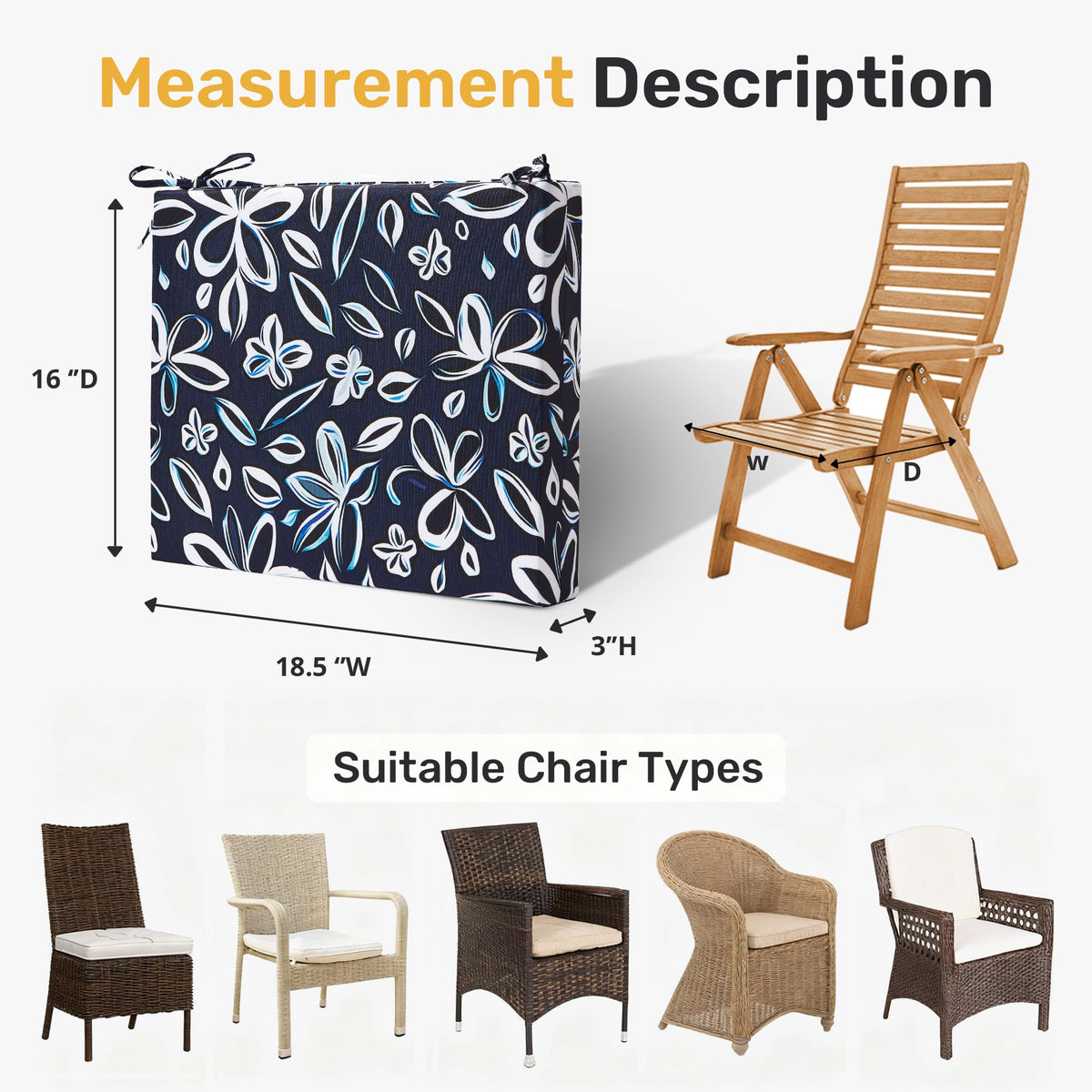 UNIKOME reversible patio cushions offering two looks for extended use.