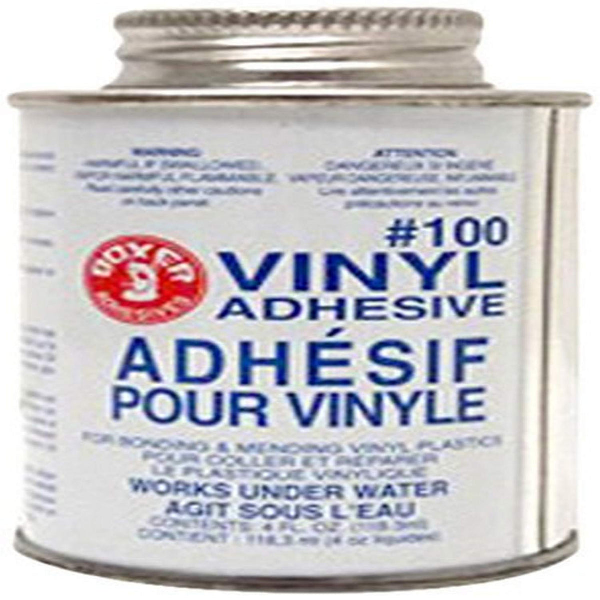 Union Laboratories Boxer vinyl adhesive bottle bonding underwater for pool repairs.