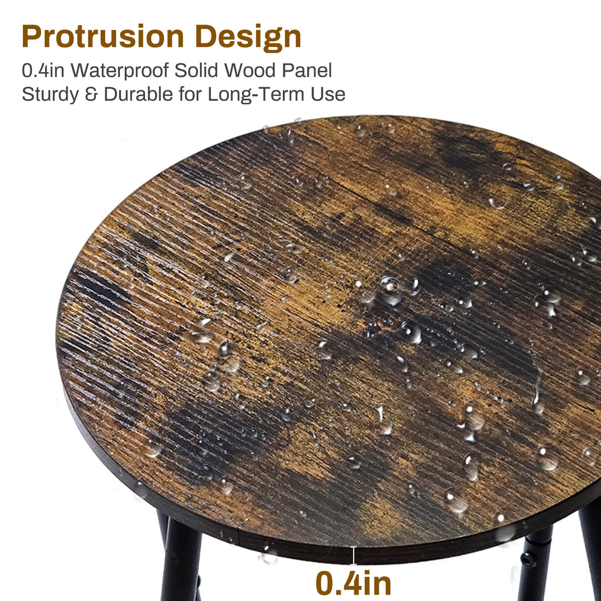 Uniqcovosa iron lower shelf promotes drainage and prevents moisture buildup