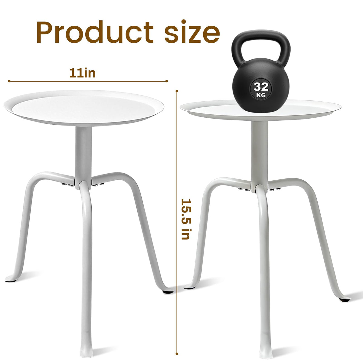 Uniqcovosa raised-edge tray prevents leaks and keeps pots steady.