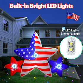 UniqSeason American Stars yard inflatable adds festive patriotic flair