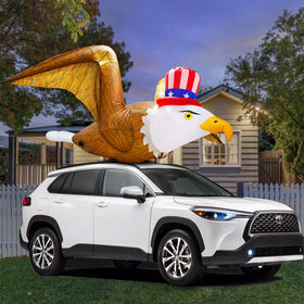 UniqSeason patriotic eagle decor for parade-ready displays.