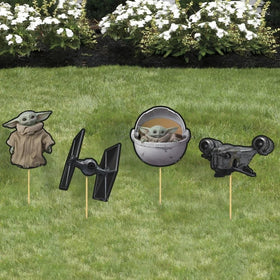 Unique Mandalorian Child cardboard sign used as a photo booth prop