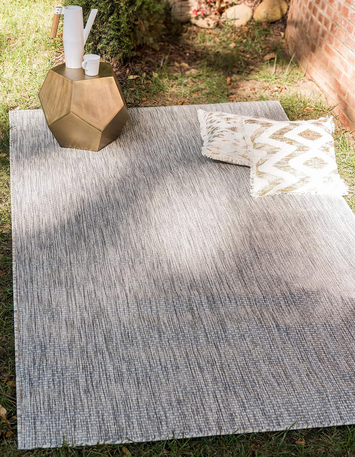 Unique Loom patio setup shows versatile indoor-outdoor use for living spaces.