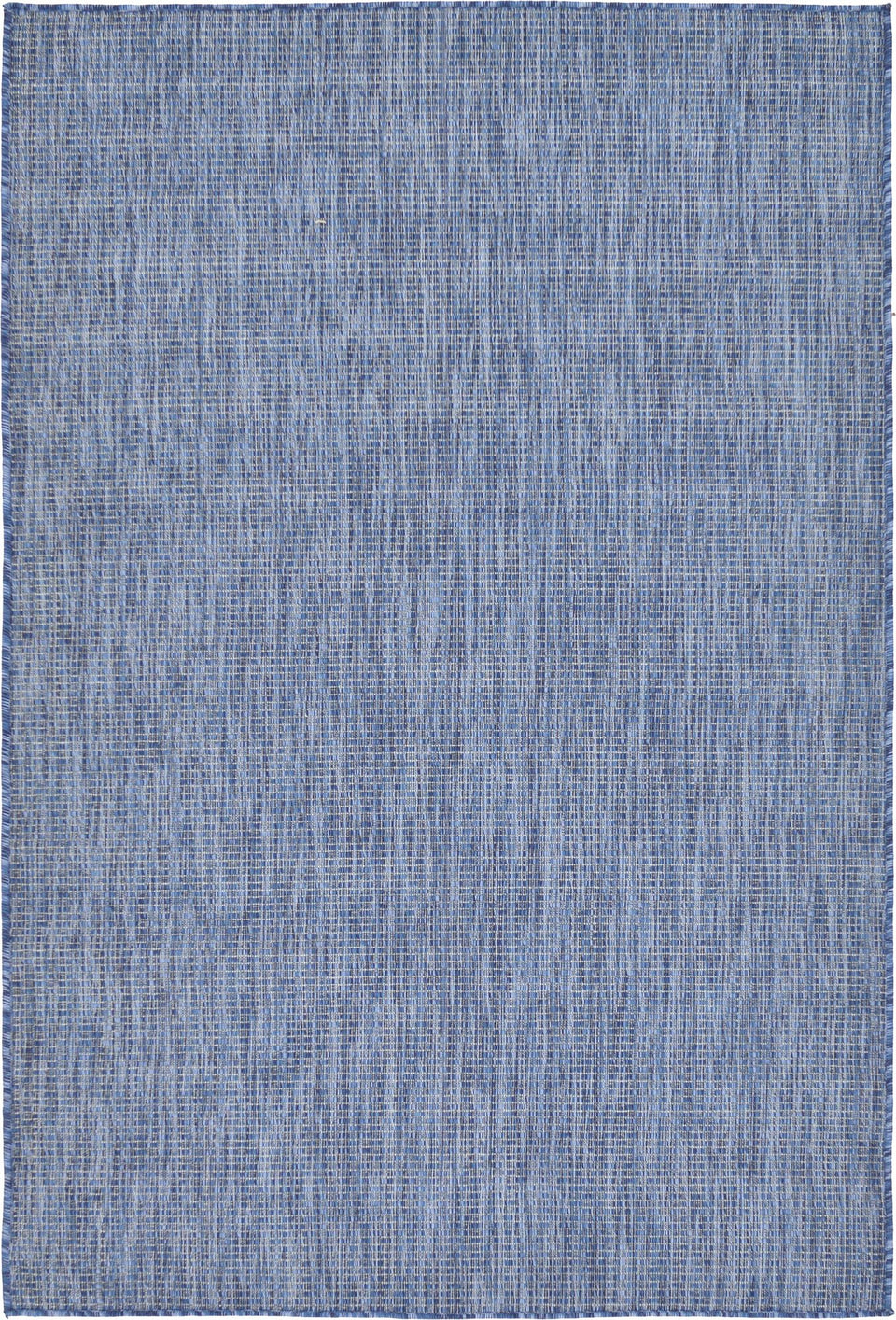 Unique Loom outdoor flatweave rug blue navy close-up texture for high-traffic areas.