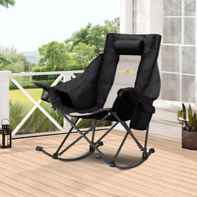 Unisakey oversized rocking chair side pocket with built in cup holder.