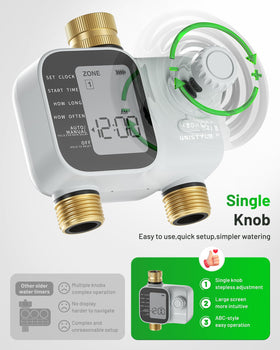 Unistyle child lock prevents accidental changes during irrigation.