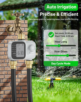 Unistyle manual irrigation mode enables on-demand watering.