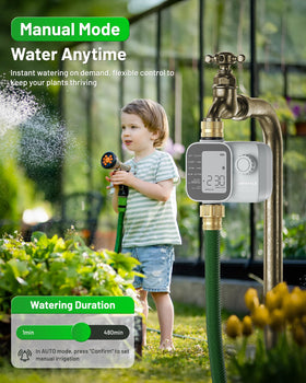 Unistyle timer manual mode enables on‑demand watering when needed.