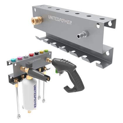 UnitedPower pressure washer gun holder wall mount keeps your gun ready at a glance.