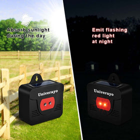 Univerayo 4-pack solar predator lights ready for yard coverage