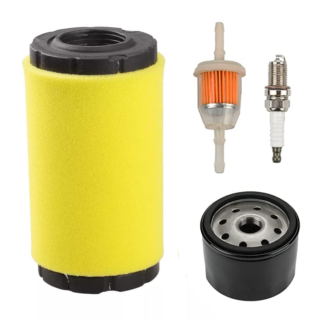 Universal air filter front view for lawn tractors improves air intake and engine performance