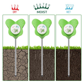UNIWA Soil Moisture Meter used in garden, lawn, and potted plants for versatile watering.