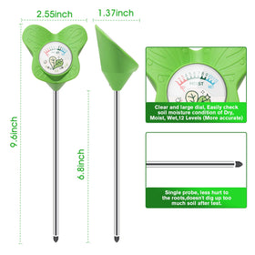 UNIWA Soil Moisture Meter shown outdoors on lawn demonstrating versatile use.