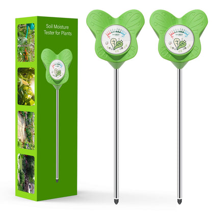 UNIWA Soil Moisture Meter two-pack close-up of probe for quick soil moisture checks.