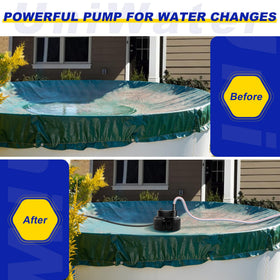 UniWater 25ft power cord provides safe distance during pumping.