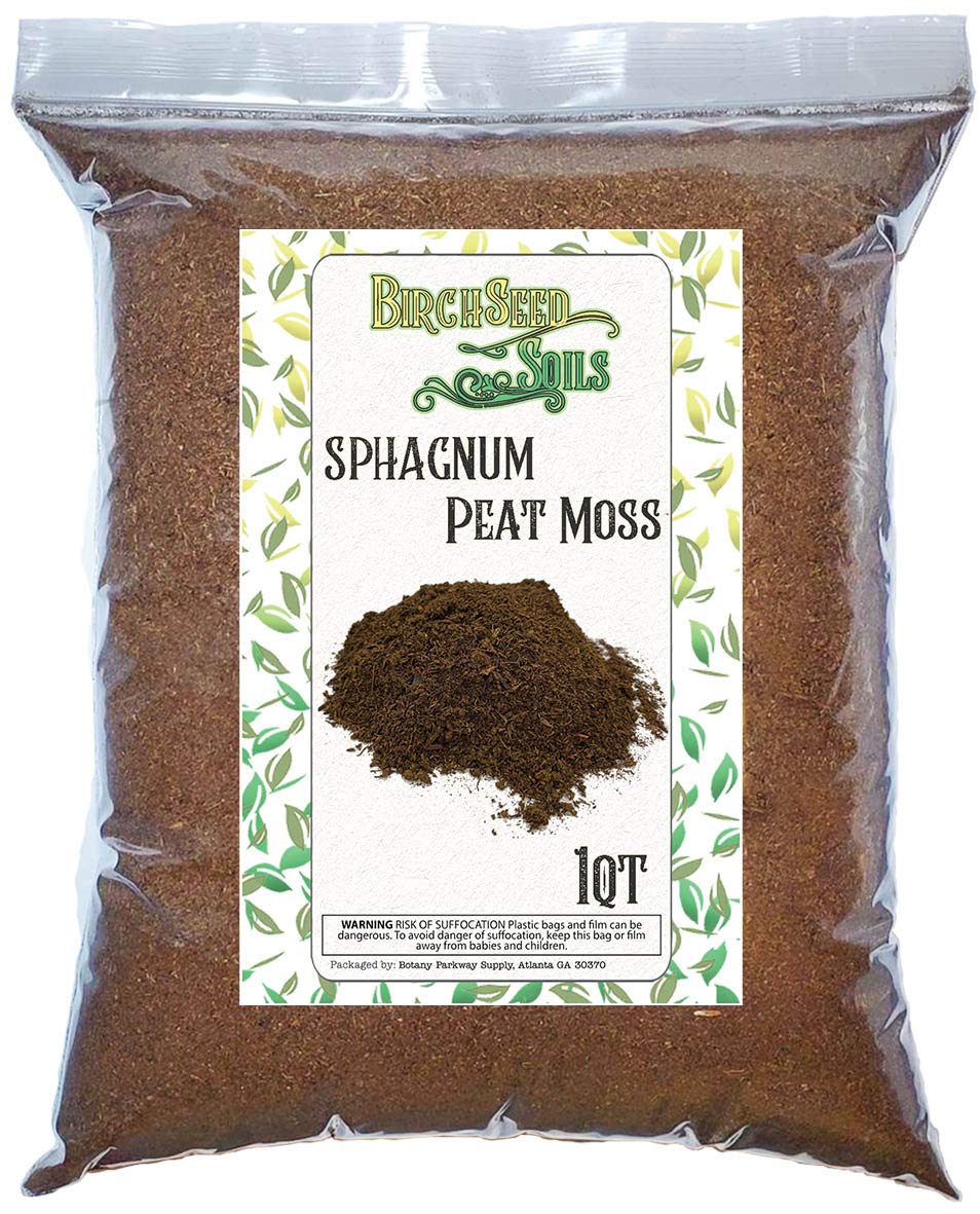 Unknown sphagnum peat moss 1qt bag; ideal for small potting projects.