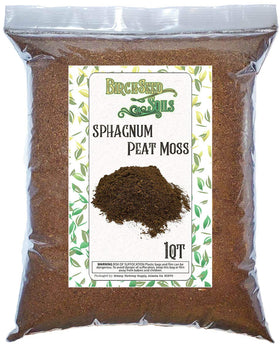Unknown sphagnum peat moss 1qt bag; ideal for small potting projects.