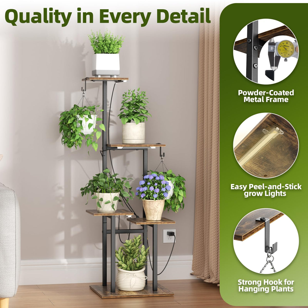 Unlumm plant stand easy assembly process with included hardware