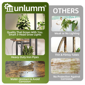 Unlumm plant stand sturdy metal frame and boards