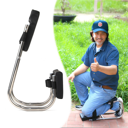 Unmake ergonomic knee seat used in gardening for comfortable, efficient tasks