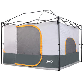 UNP canopy inner tent attached to a 10x10 canopy, expanding sleep space.