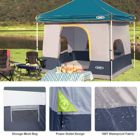 UNP canopy inner tent easy-mount design for one-person setup.