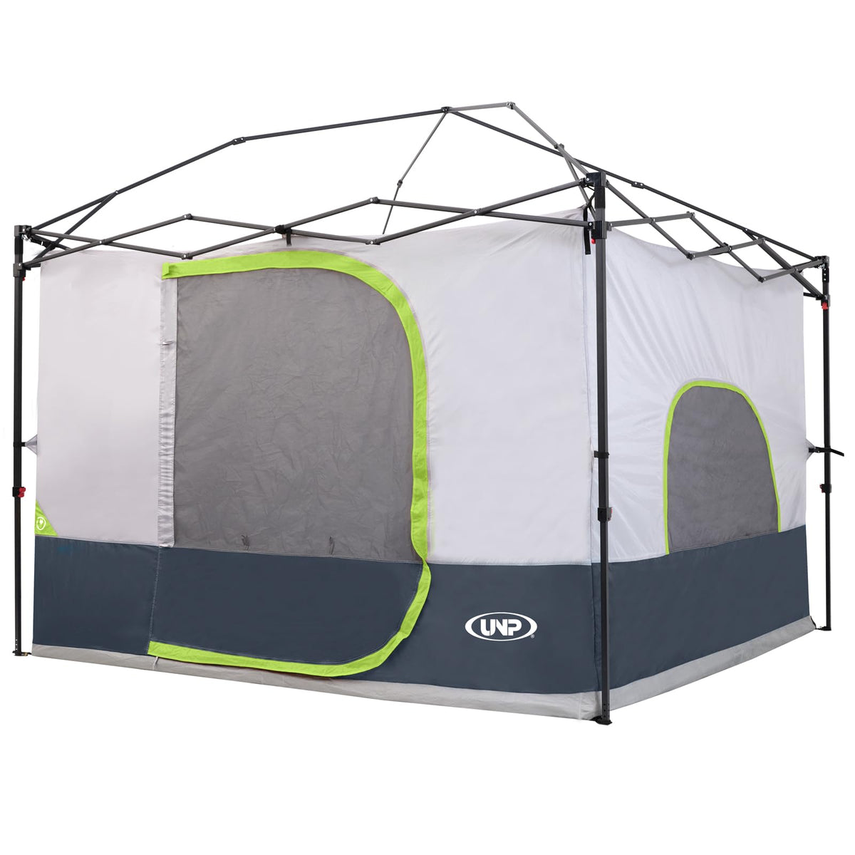 UNP canopy inner tent setup inside a 10x10 canopy, showcasing spacious interior.