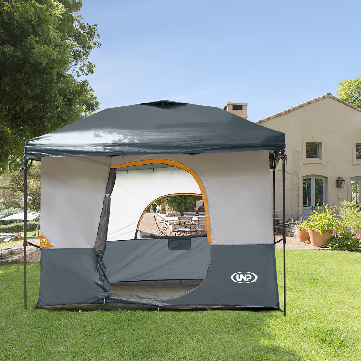 UNP inner tent provides stand-up space inside the canopy for comfortable lounging.