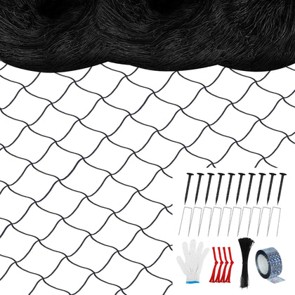 Unves Bird Netting 25' x 50' protecting a blueberry bush from birds