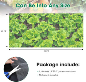 Unves durable PE material garden netting for long outdoor use.