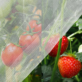 Unves garden mesh netting 8x20 protecting crops from birds and insects while staying breathable.