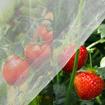 Unves garden mesh netting 8x20 protecting crops from birds and insects while staying breathable.