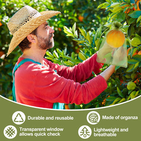 Unves multi-purpose bags storing apples, oranges, and herbs