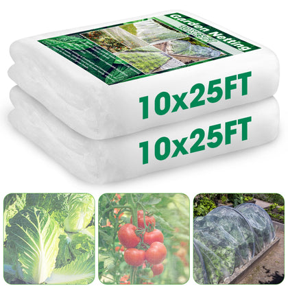 Unves garden netting two-pack protects plants from birds and pests.