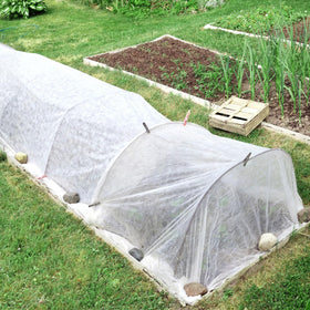 Unves versatile garden netting protects seedlings, vegetables, and fruit trees.