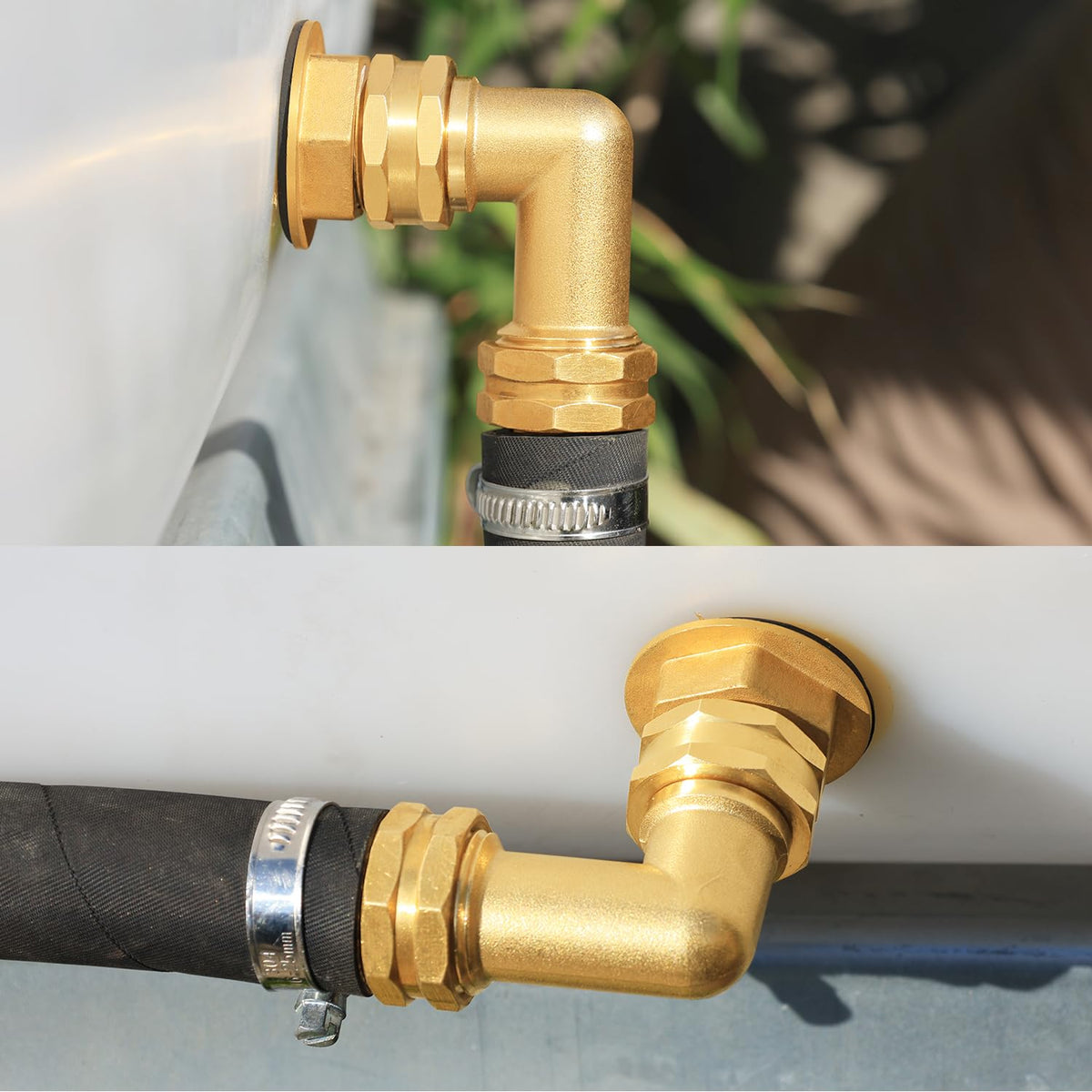 UNWAVER sealing tape and washers included for leak-free assembly