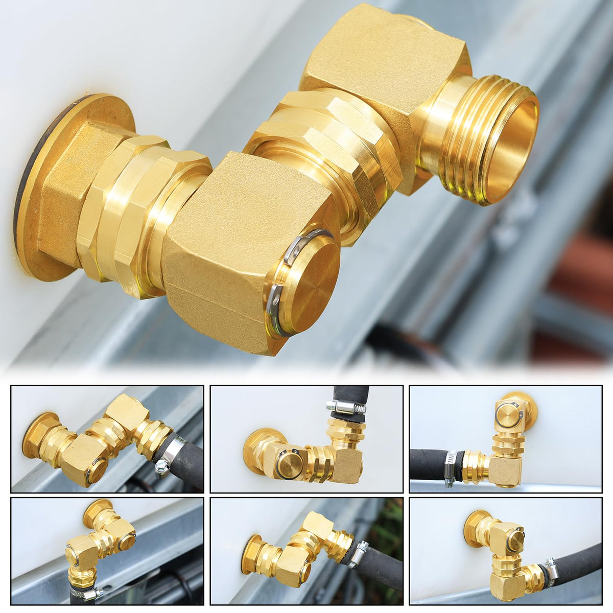 UNWAVER 3/4-inch GHT adapter connects standard hoses without leaks