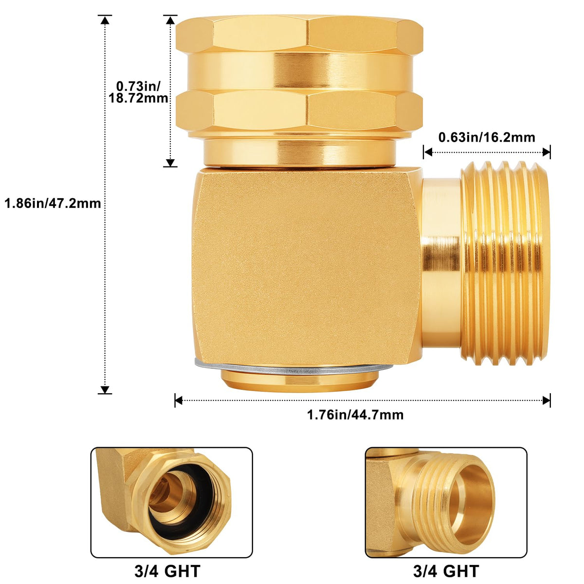 UNWAVER solid brass fittings offer durable, leak-resistant performance outdoors