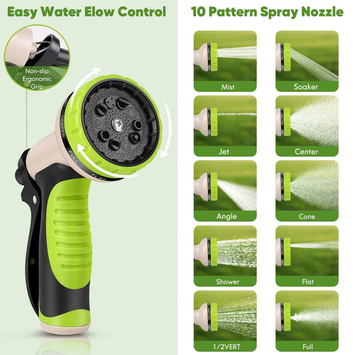 Unywarse flexible anti-kink design prevents tangles during use.